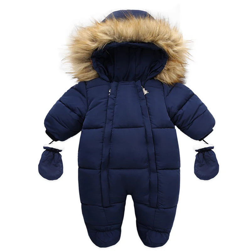 Winter Baby Jumpsuit With Glove