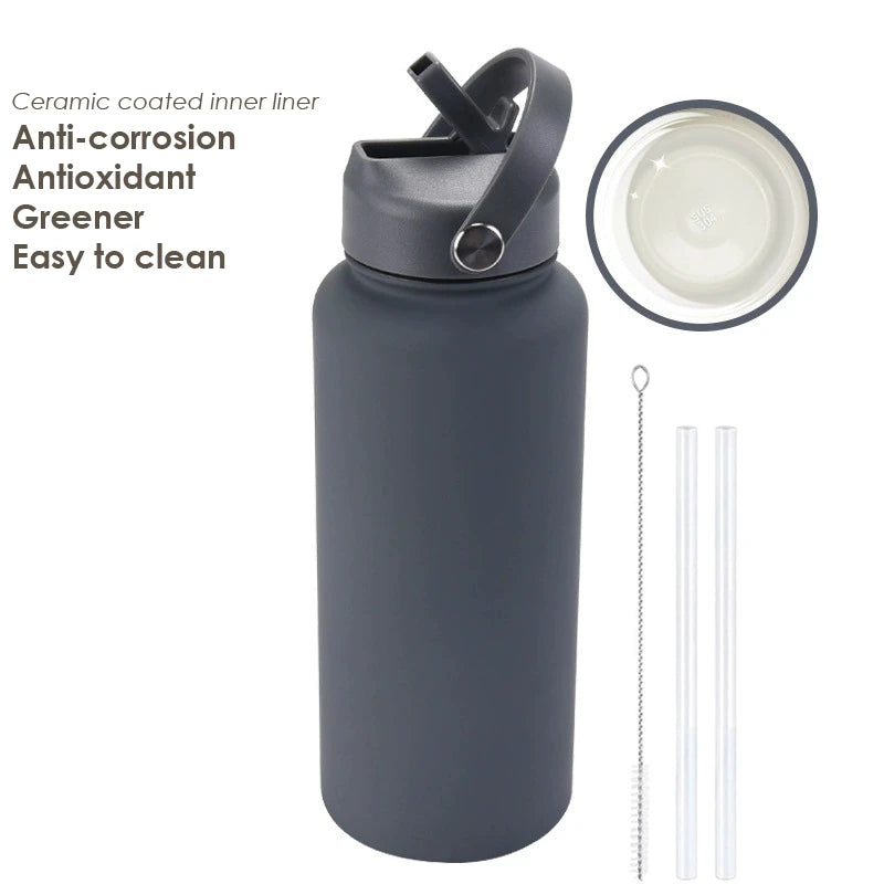 Water Bottle With Straw