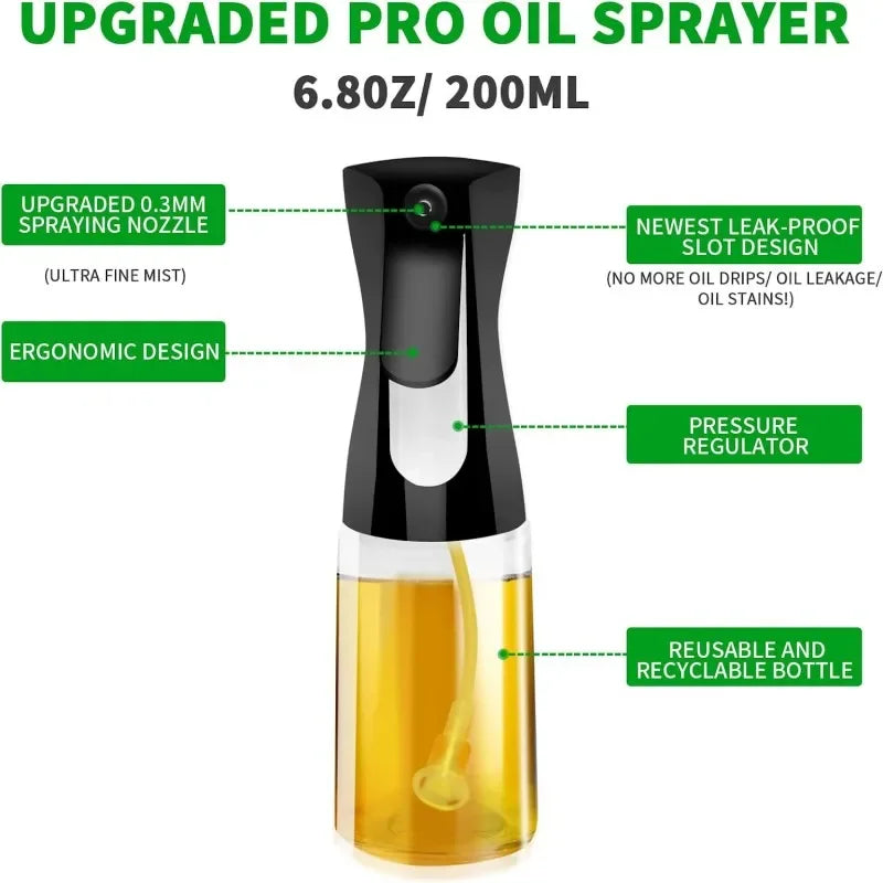 Multipurpose oil spray bottle for cooking and grilling