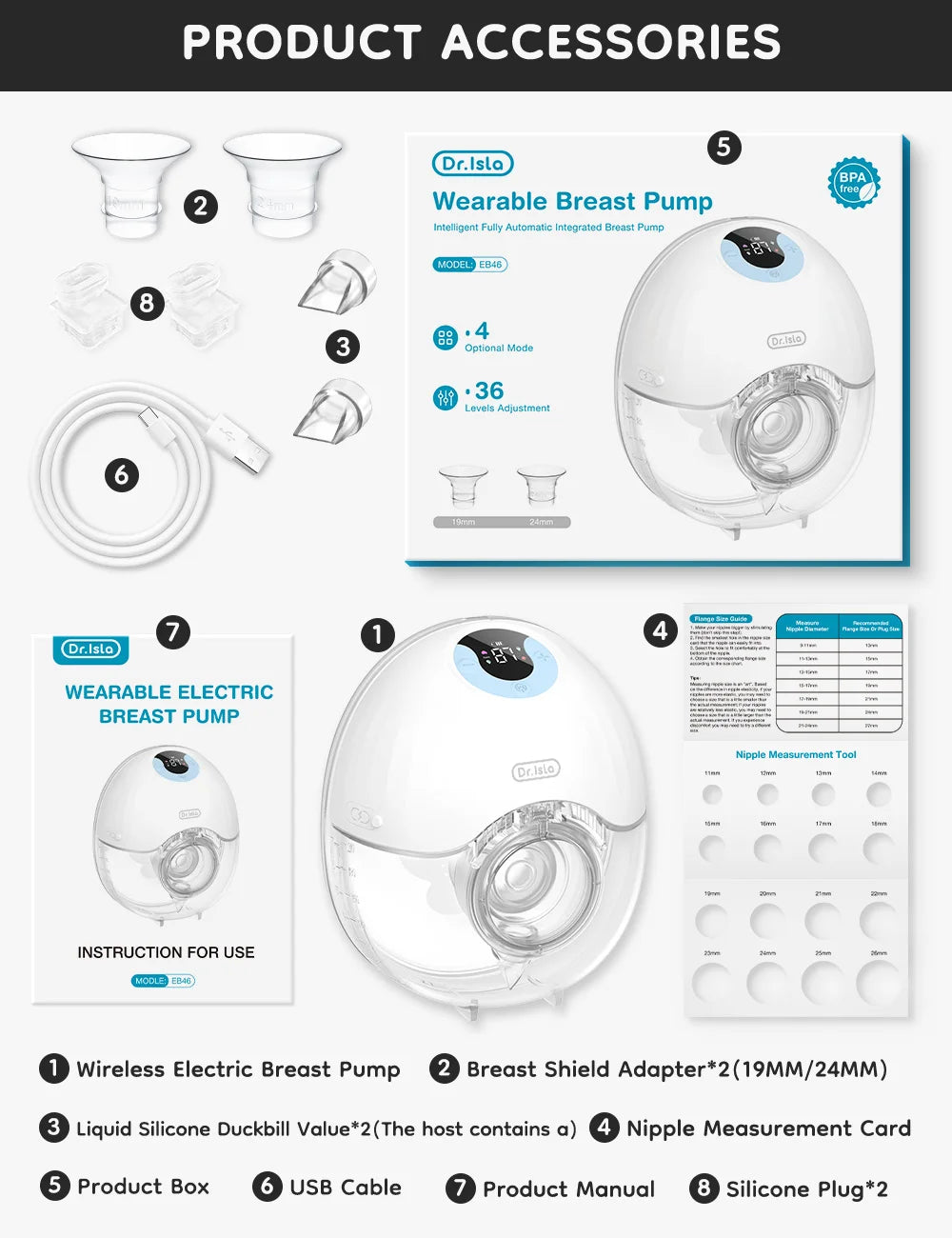 Wearable Breast Pump Hands Free