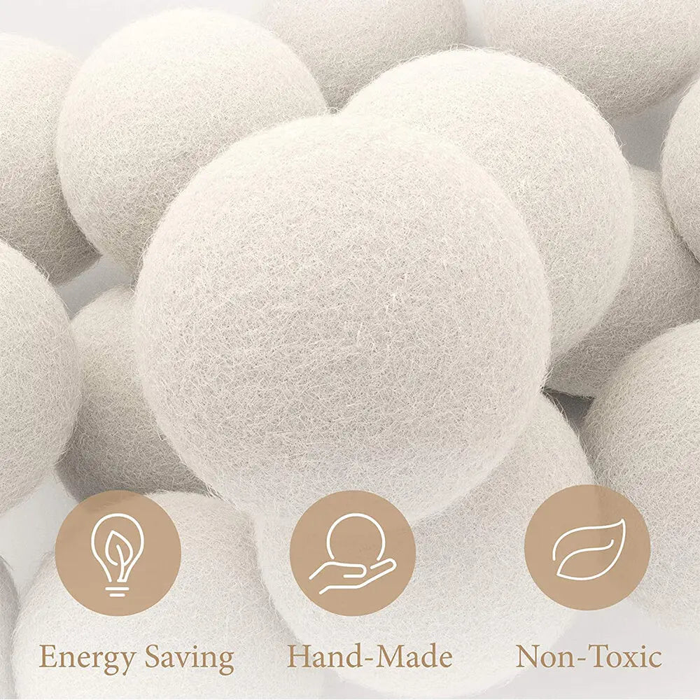 Wool Dryer Balls Reusable Fleece Laundry Ball