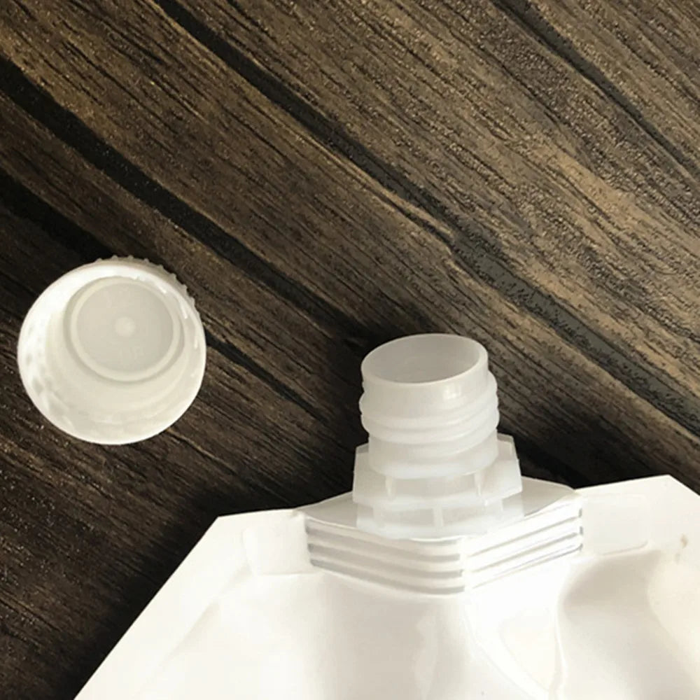 Milky White Standing Up Liquid Packing Bag