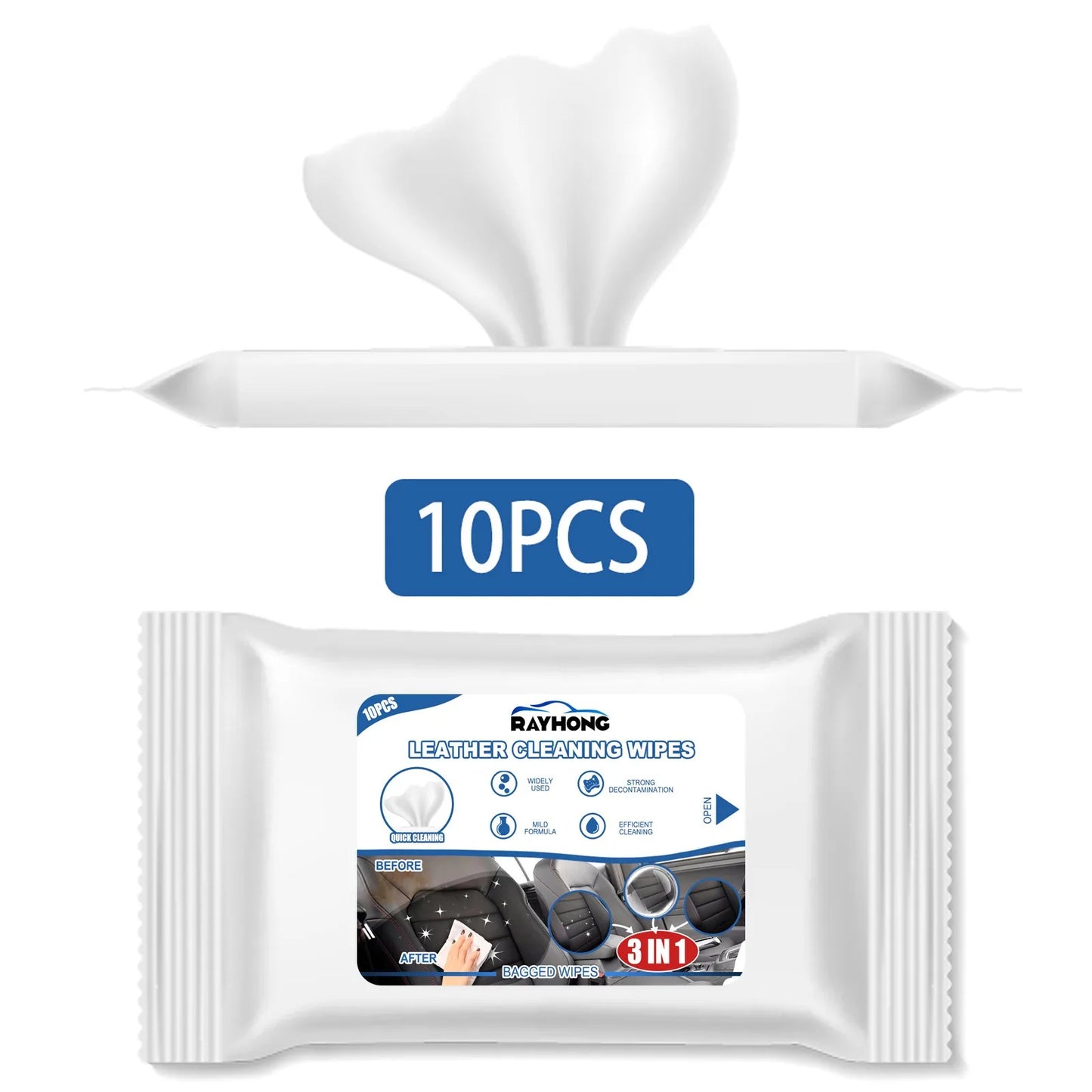 Car Leather Cleaning Wipes