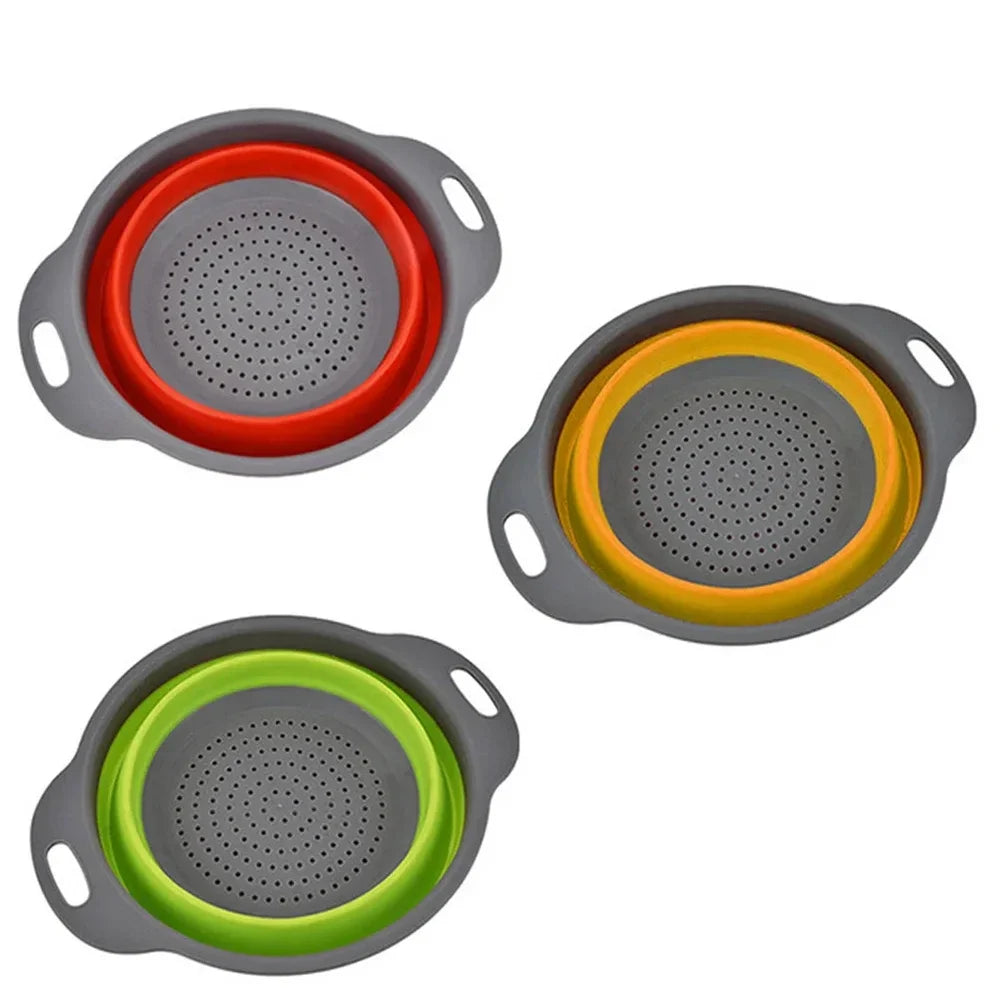 Round Collapsible Colander Silicone