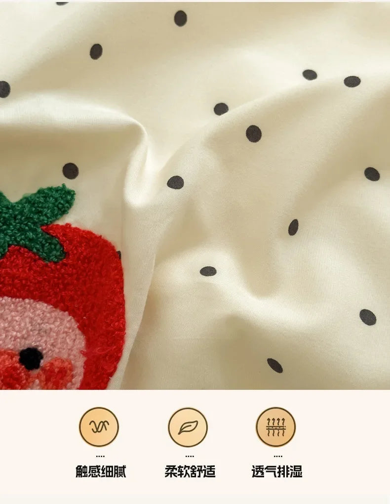 2025 new student cartoon washed cotton towel