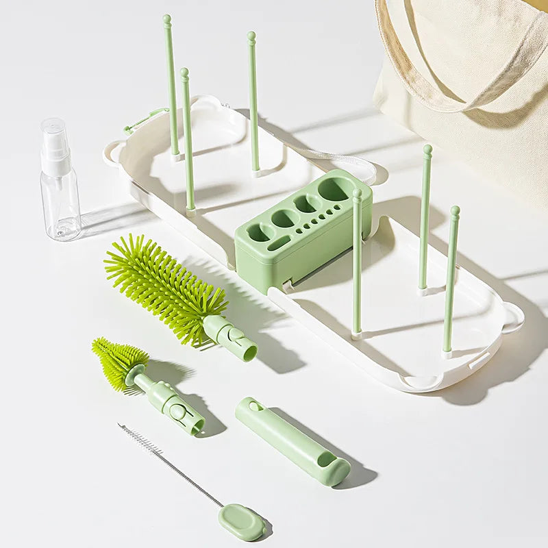 Travel Baby Bottle Brush Set