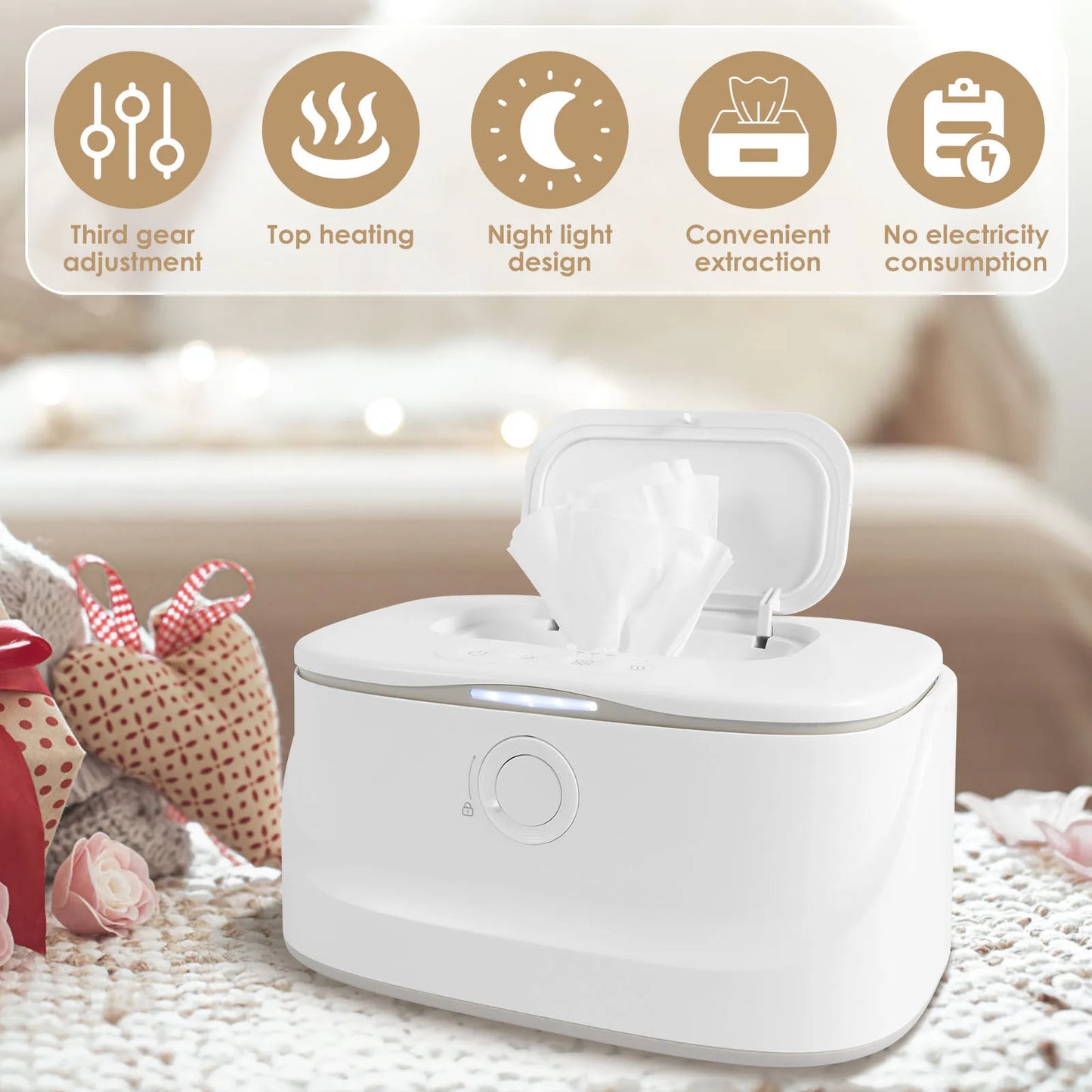 USB Baby Wipe Warmer LED Light