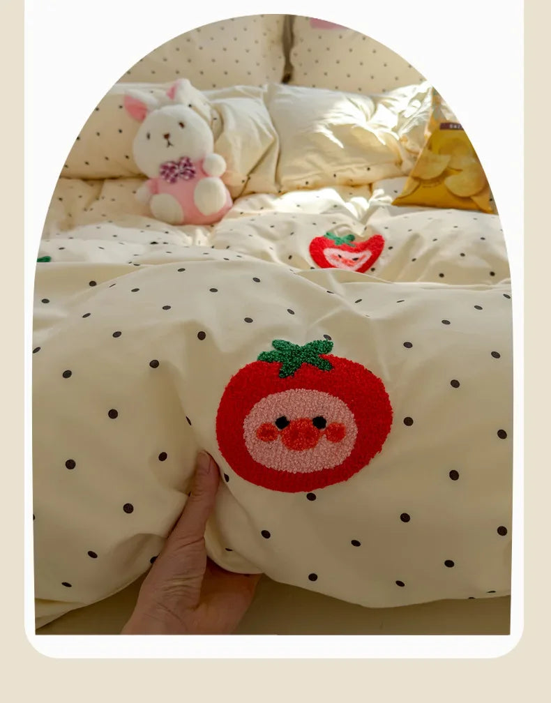 2025 new student cartoon washed cotton towel