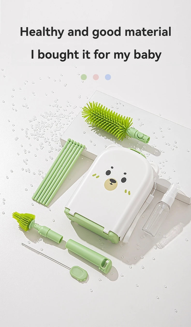 Travel Baby Bottle Brush Set