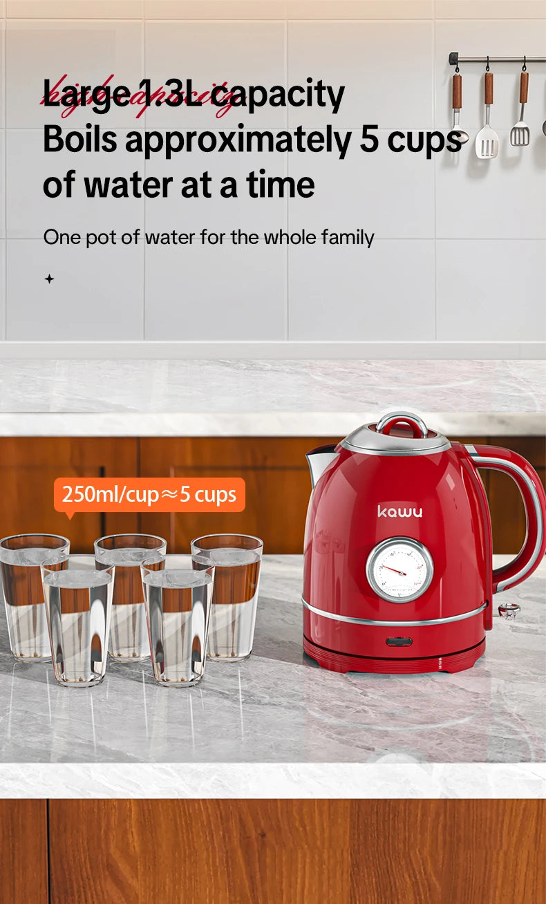 European-style retro electric kettle