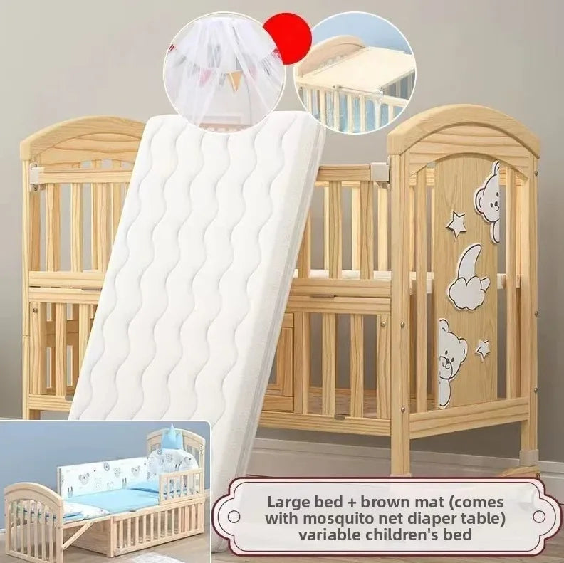 Newborn Solid Wood Crib