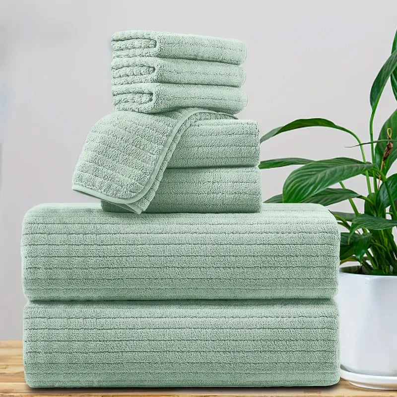 8 Pcs Bath Towel Set