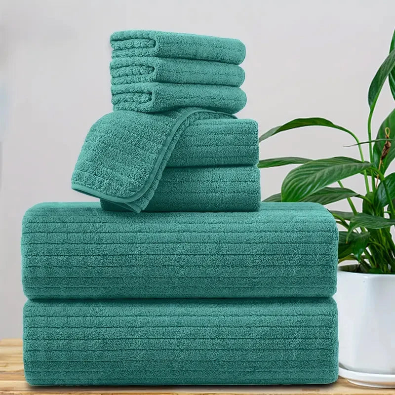 8 Pcs Bath Towel Set