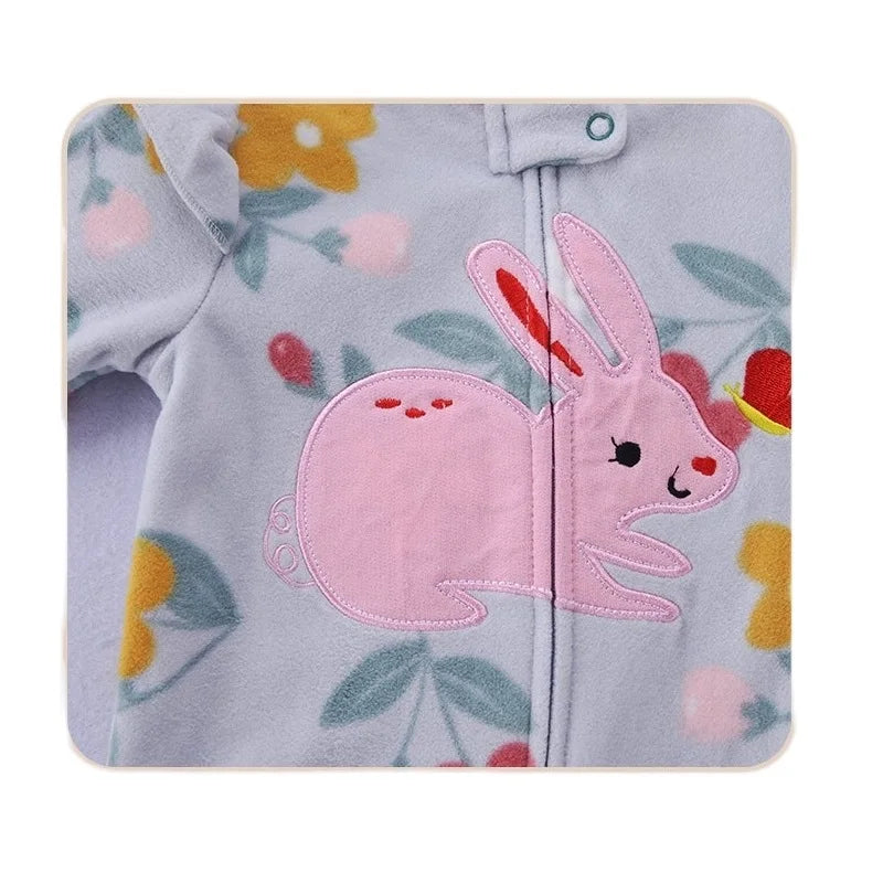 Footed Warm Baby Rompers