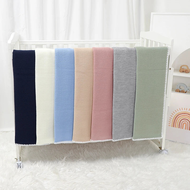 Solid Baby Receiving Blankets for Girl & Boy