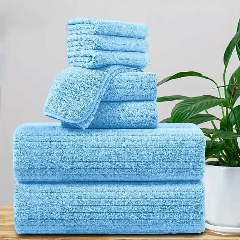 8 Pcs Bath Towel Set