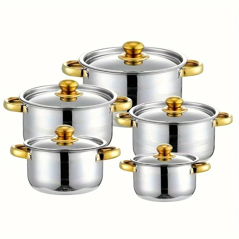 5-piece stainless steel cookware set