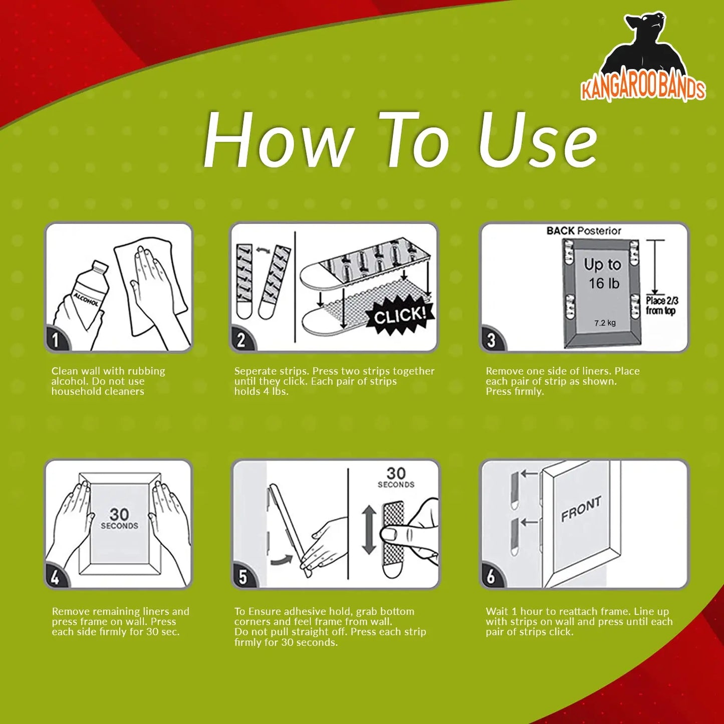 Small 3M Command Picture Hanging Strips