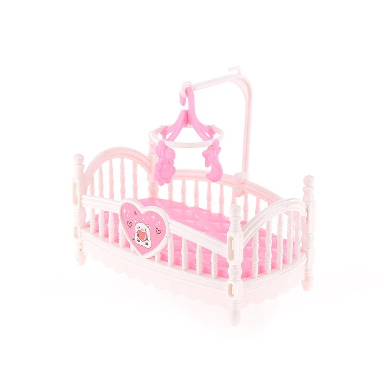 Dollhouse Miniature Baby Room Bassinet Bed