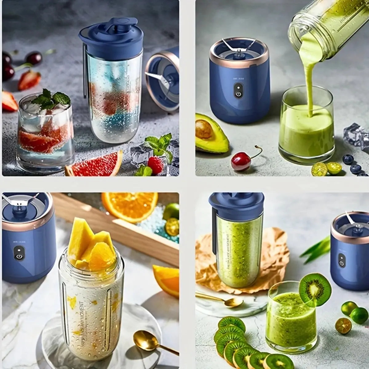Portable Blender Bottle Electric 6 Blades