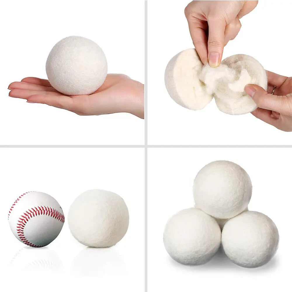 Wool Dryer Balls Reusable Fleece Laundry Ball