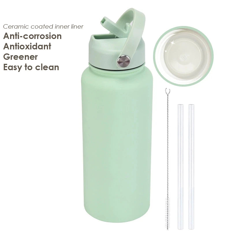 Water Bottle With Straw