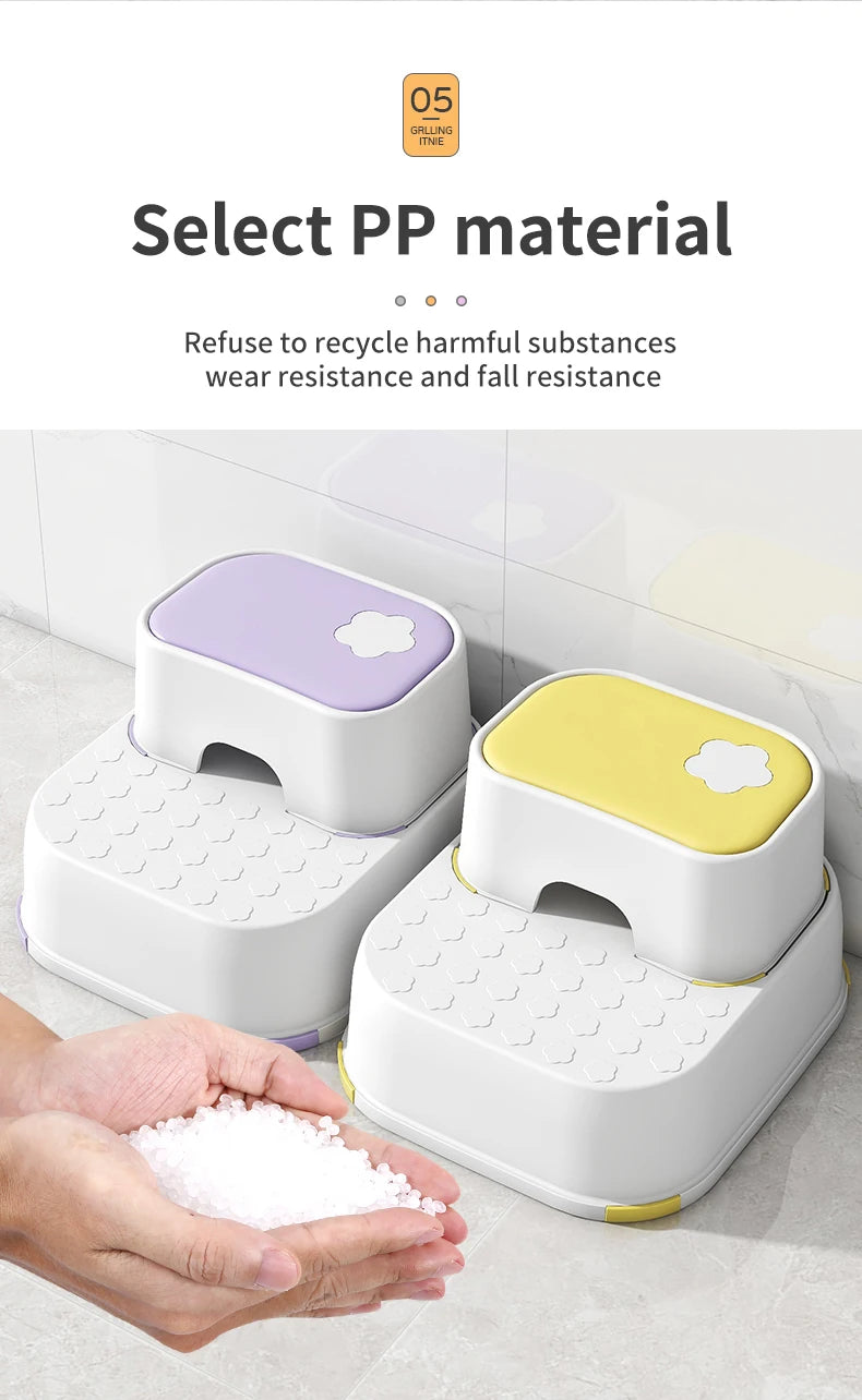 Kid Step Stool Bathroom Non Slip Safety Training