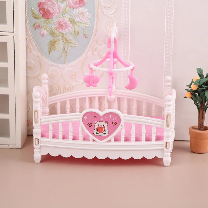 Dollhouse Miniature Baby Room Bassinet Bed