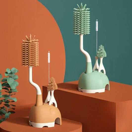 Baby Silicone Bottle Brush Set