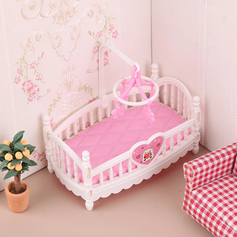 Dollhouse Miniature Baby Room Bassinet Bed