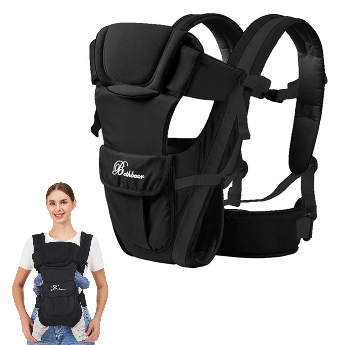 Ergonomic Baby Sling Carrier Multifunctional Comfort