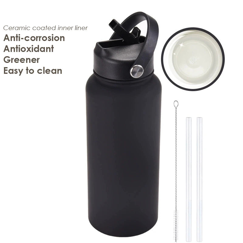 Water Bottle With Straw