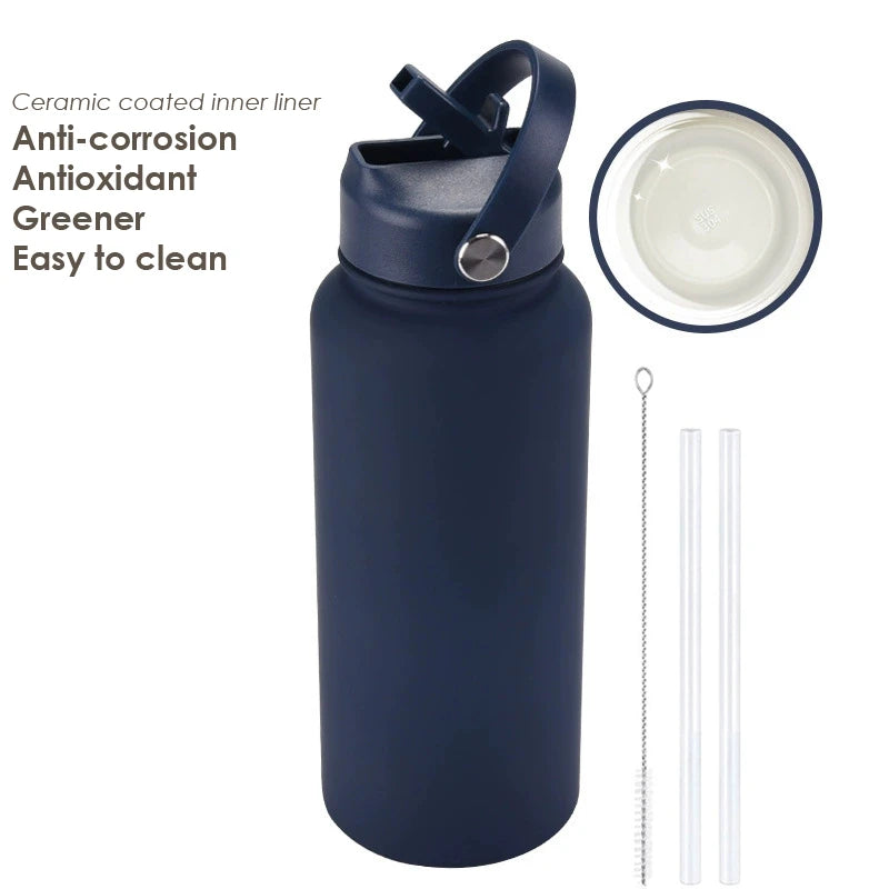 Water Bottle With Straw