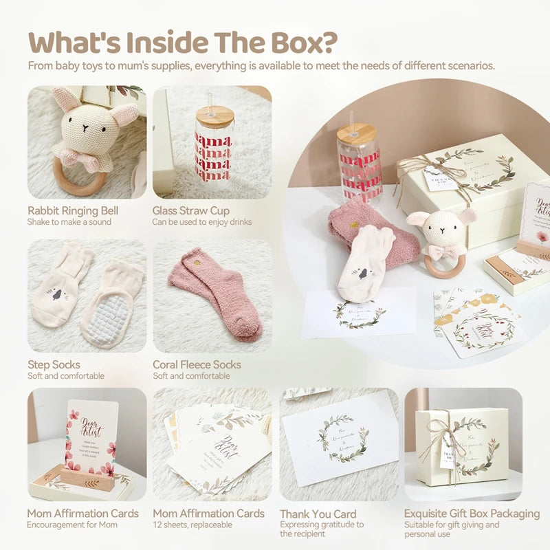 Baby Bathing Set Gift Box Wooden
