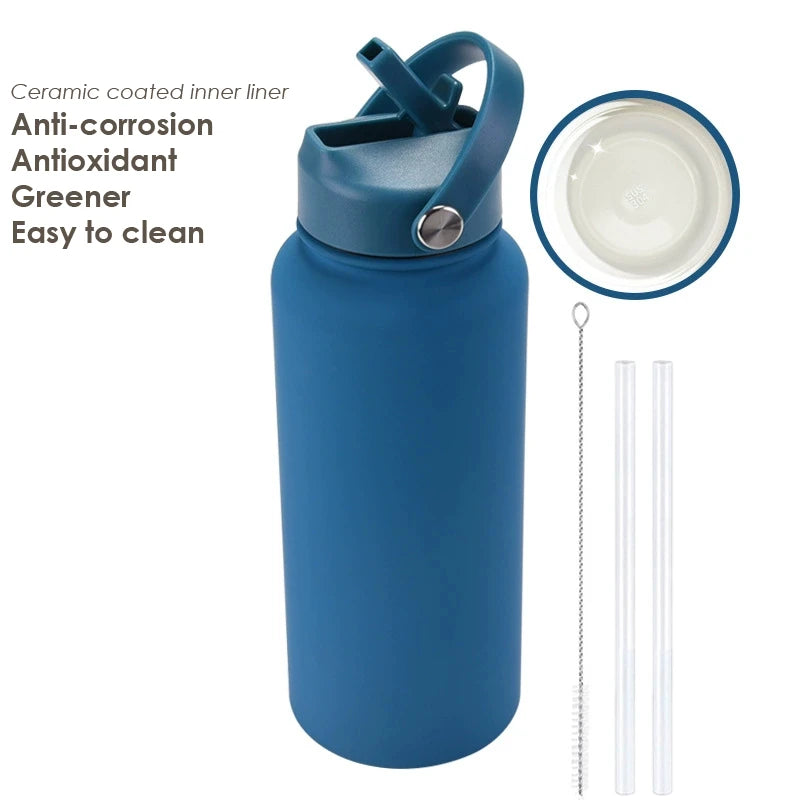 Water Bottle With Straw