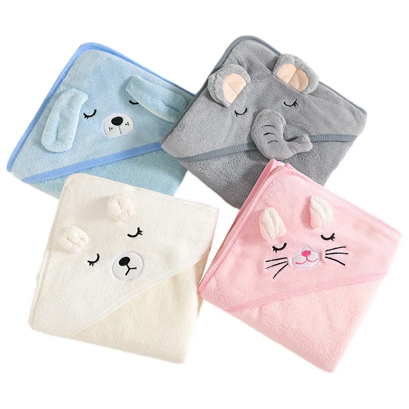 Baby Bath Towels Soft Newborn Hooded Towel