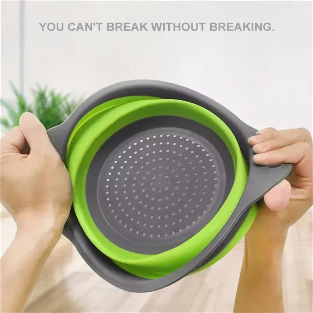Round Collapsible Colander Silicone