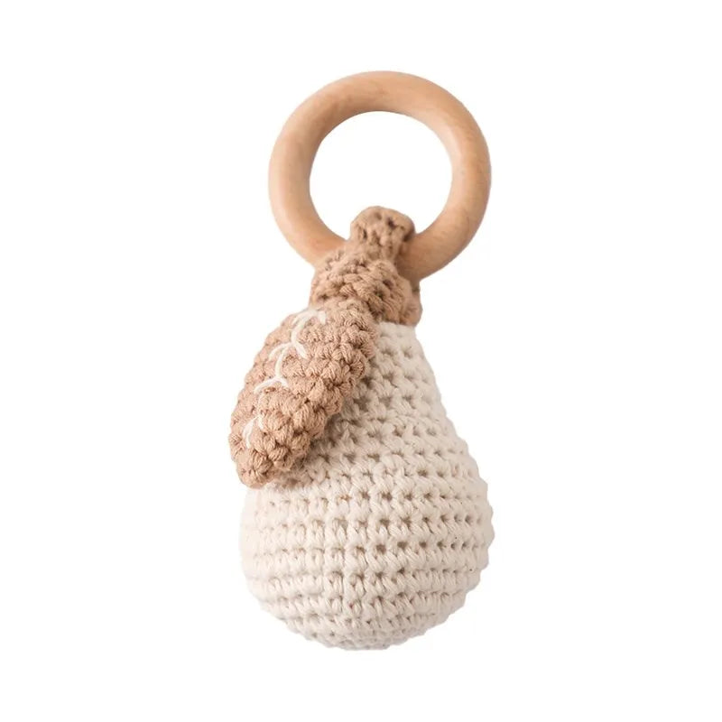 Citrus lemonade crochet rattle for infant teething – Winnebaby