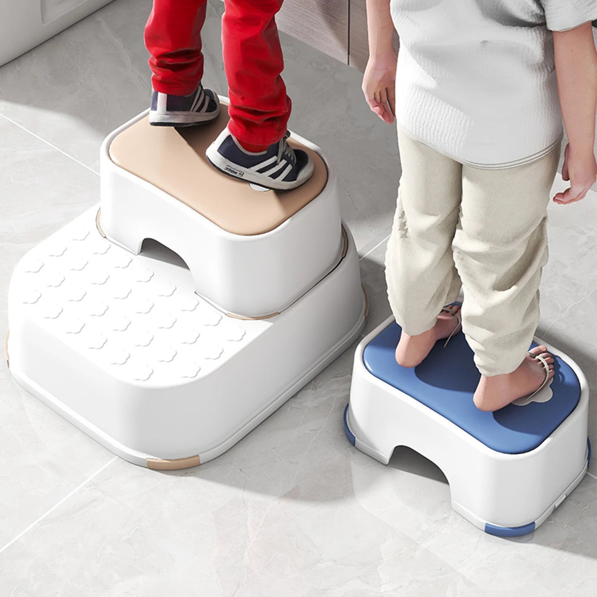 Kid Step Stool Bathroom Non Slip Safety Training