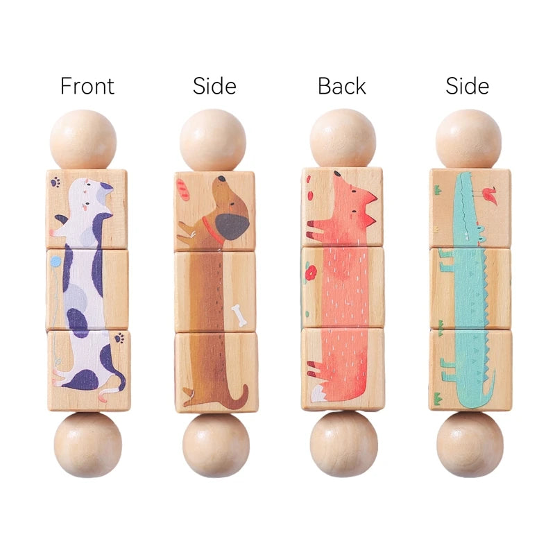 Wooden Montessori Handbell Toy - Stimulating Growth