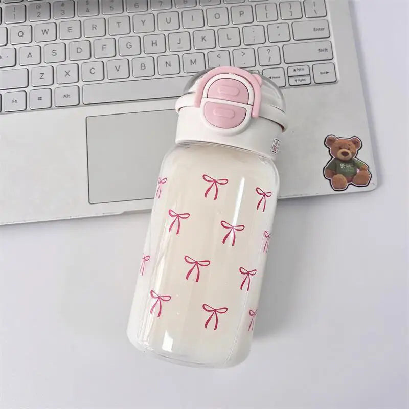 Cute Water Bottle with Straw