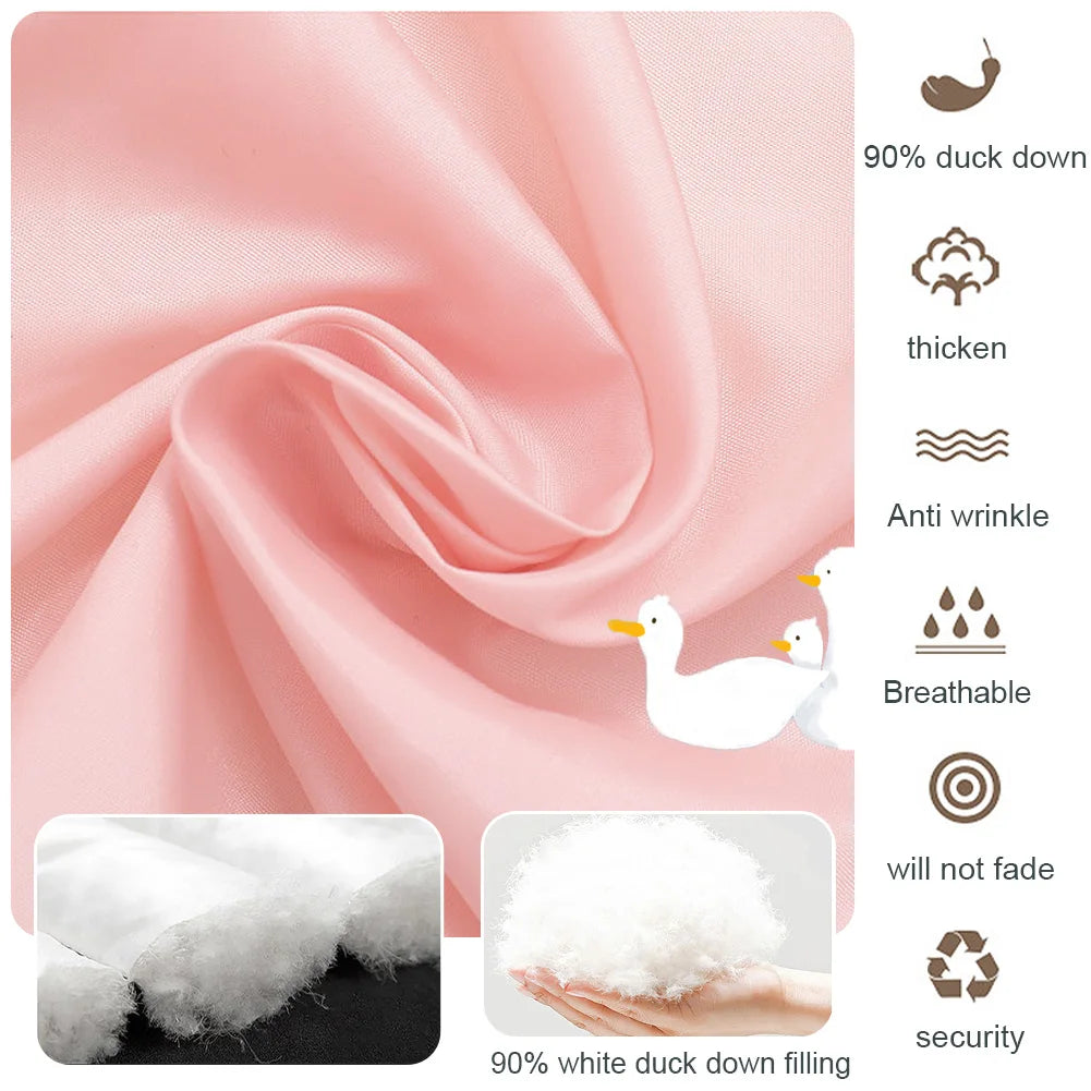 Baby Girls Snowsuits,White Duck Down Hooded Jacket