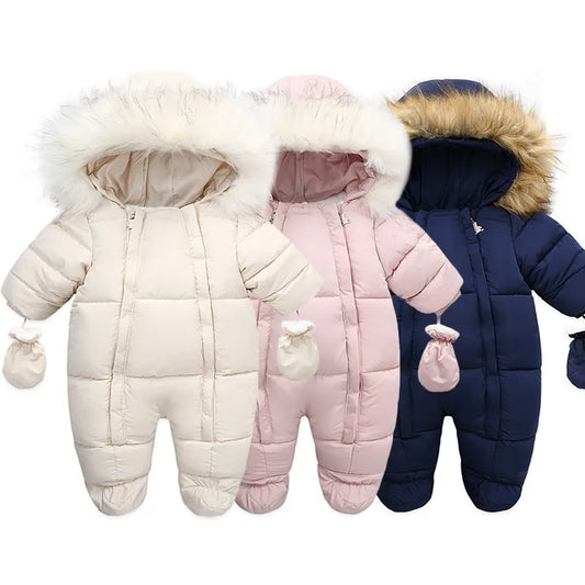 Winter Baby Jumpsuit With Glove