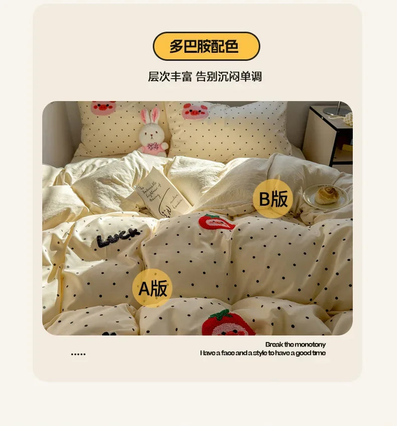 2025 new student cartoon washed cotton towel