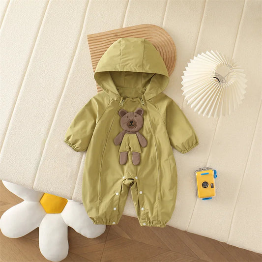 Autumn Adorable Bear Snowsuit - Weatherproof Outerwear
