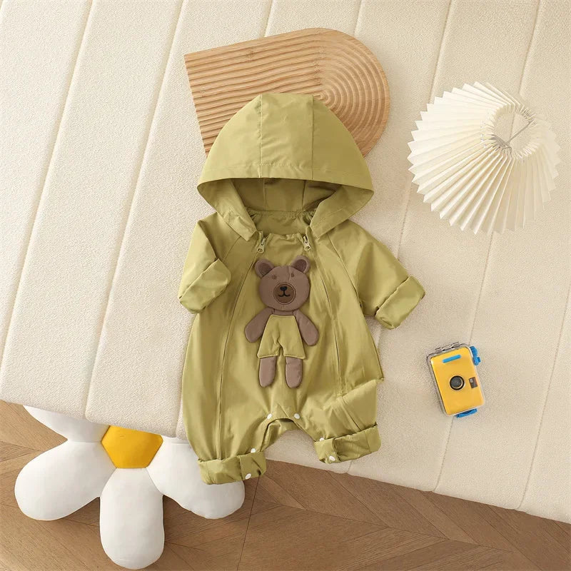 Autumn Adorable Bear Snowsuit - Weatherproof Outerwear