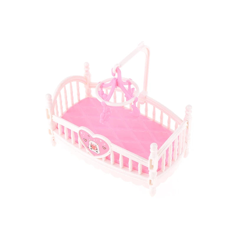 Dollhouse Miniature Baby Room Bassinet Bed