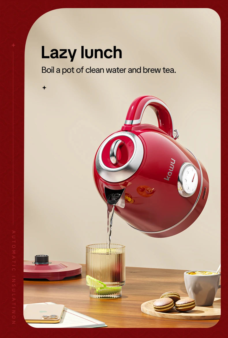 European-style retro electric kettle