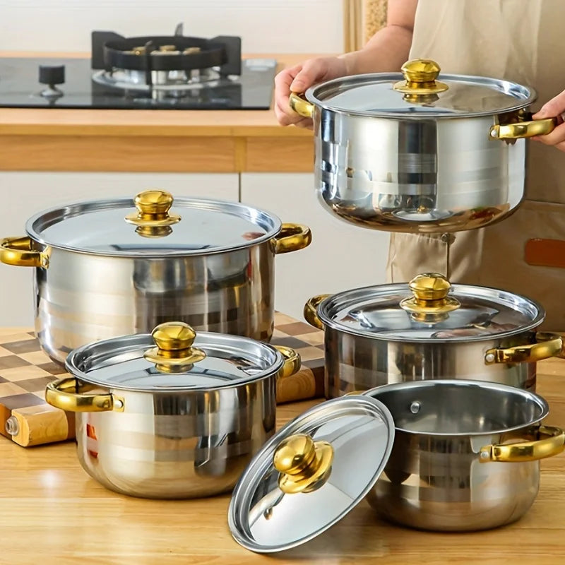 5-piece stainless steel cookware set