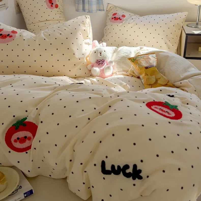 2025 new student cartoon washed cotton towel